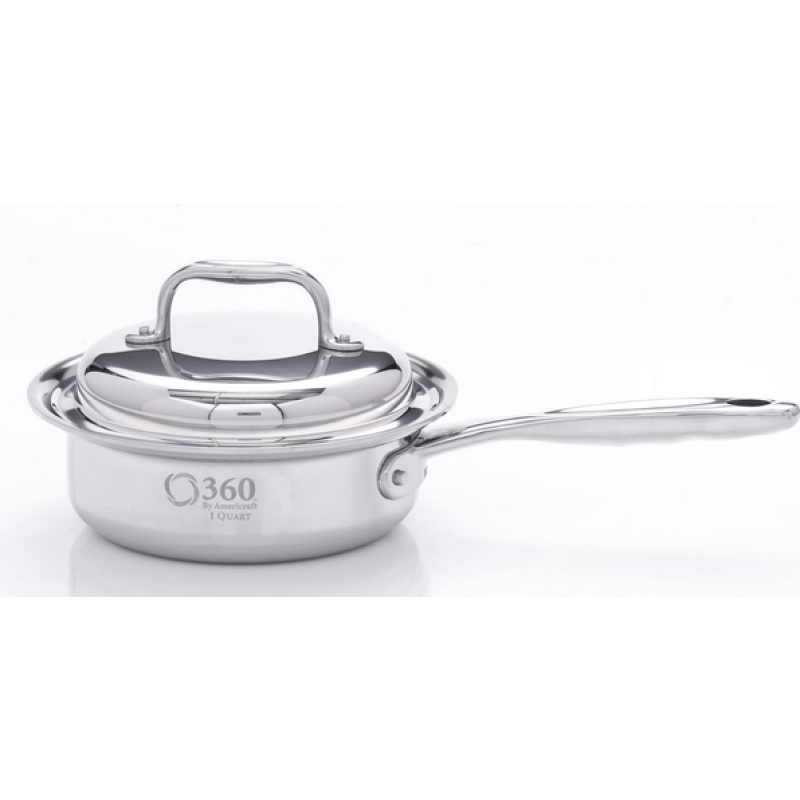 Stainless Steel 1 Quart Saucepan With Cover