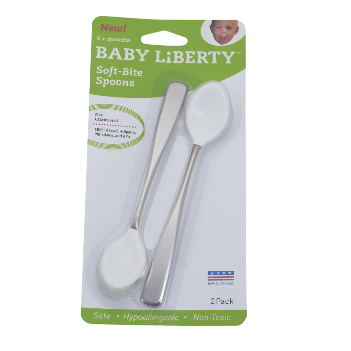 Baby Liberty Coated Feeder Spoon Two Pack