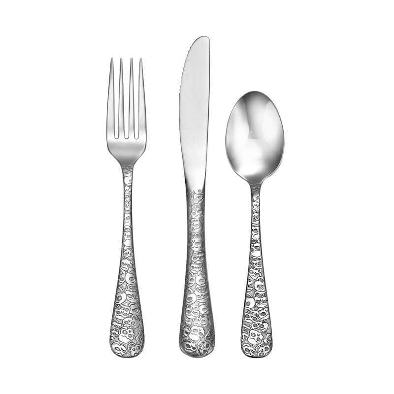 Calavera (Skull) - 24 Piece Basic Service For 8 (8-3Pc Place Settings)