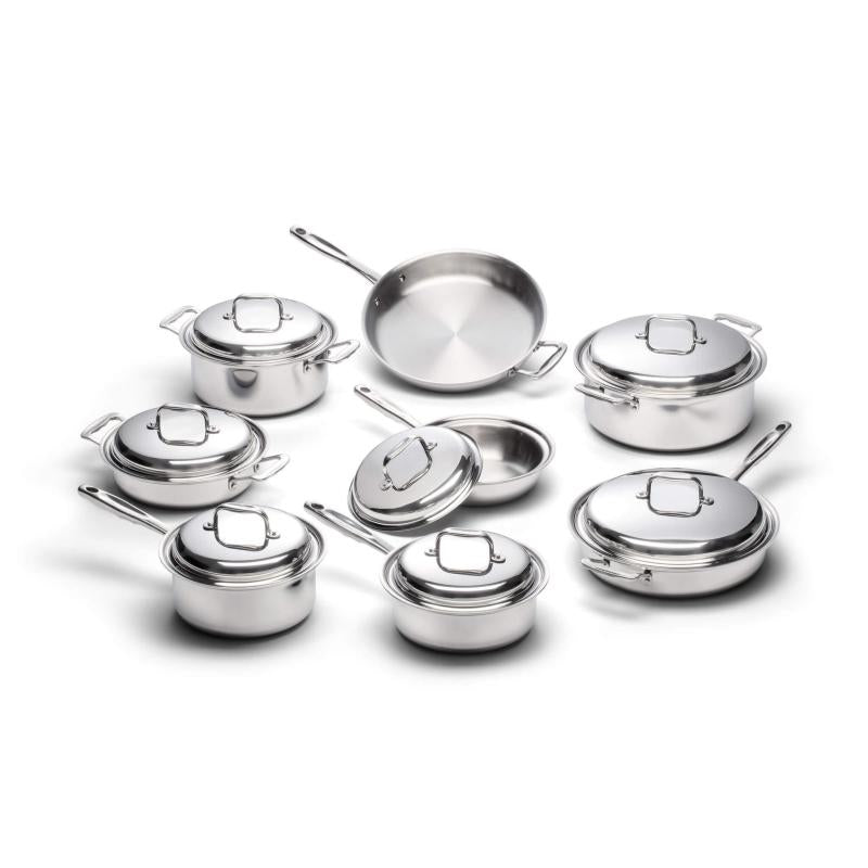 Liberty Tabletop Cookware Collection - 15-Piece Stainless Steel Cookware Set