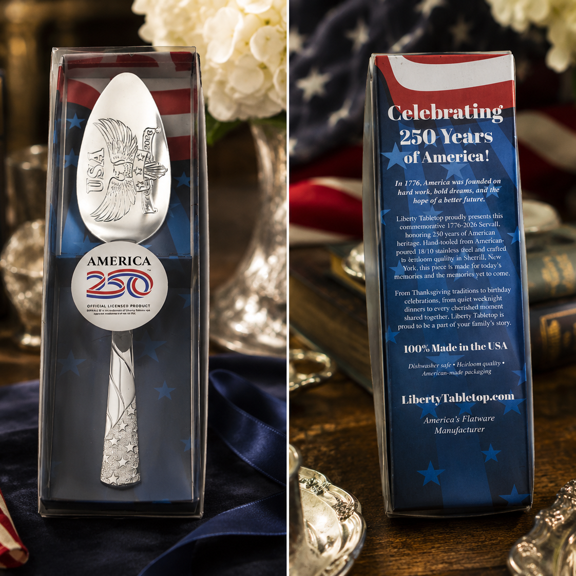 Commemorative America 250 Servall Officially Licensed Product - Mirror Finish with Giftable Box