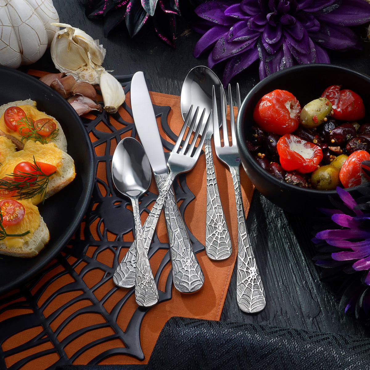 Webbed with Halloween Decor