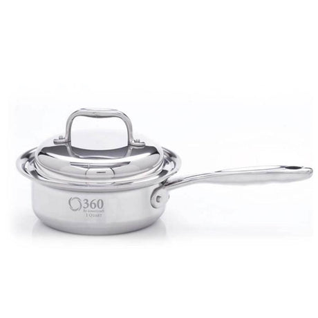 Stainless Steel 1 Quart Saucepan With Cover
