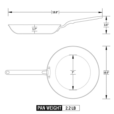 Eater x Heritage Steel 10.5" Fry Pan Cookware