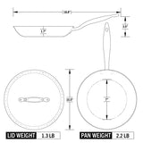Titanium Series 10.5" Fry Pan with Lid