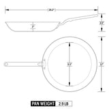 Eater x Heritage Steel 12" Fry Pan