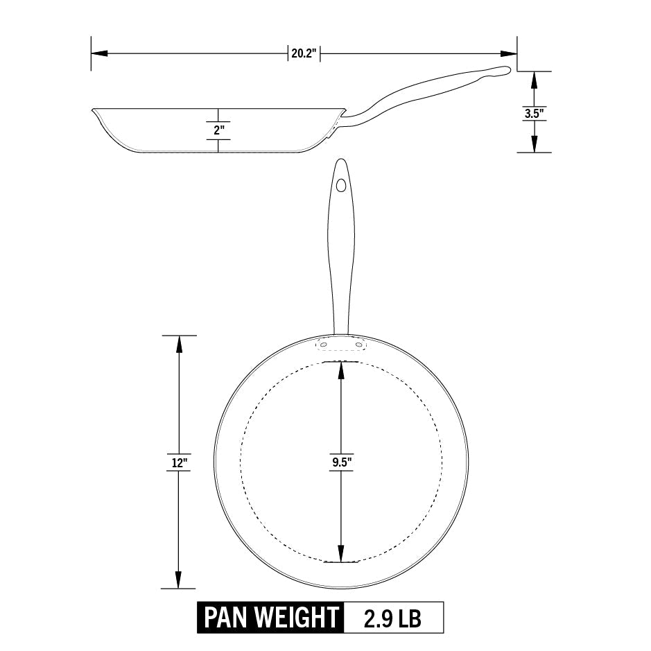 Titanium Series 12" Fry Pan