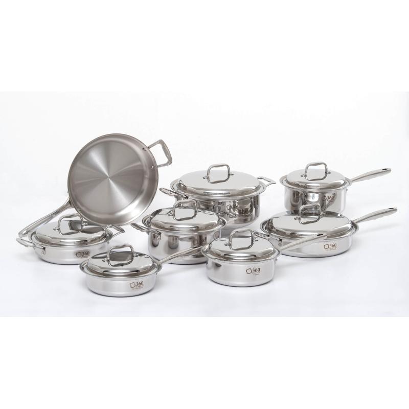 Liberty Tabletop Cookware Collection - 15-Piece Stainless Steel Cookware Set