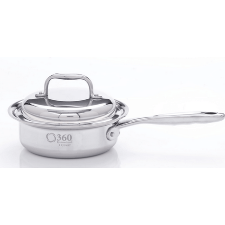 Stainless Steel 1 Quart Saucepan With Cover