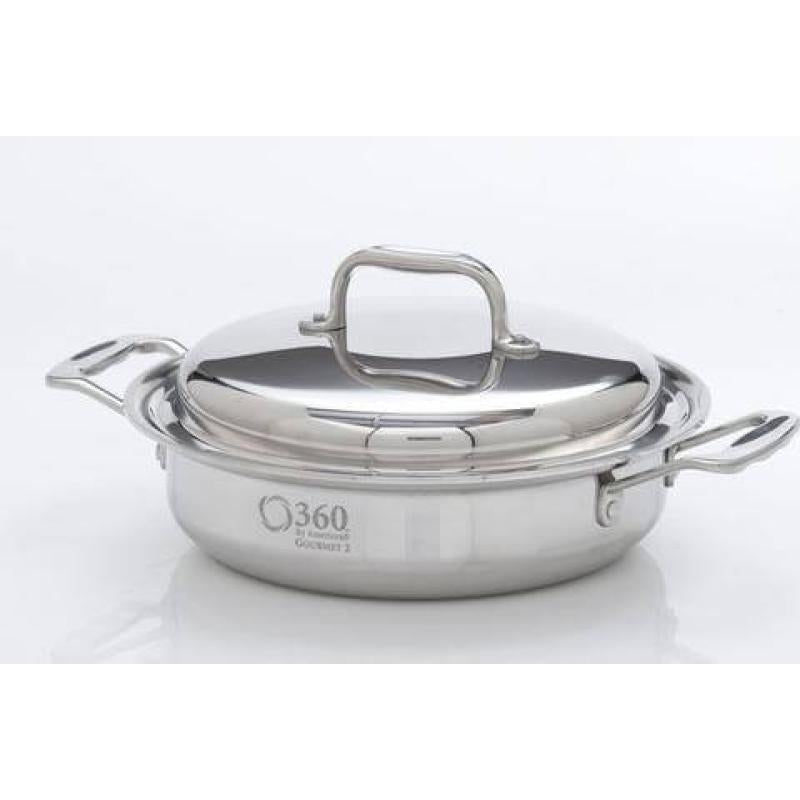 Stainless Steel 2.3 Quart Casserole with Cover
