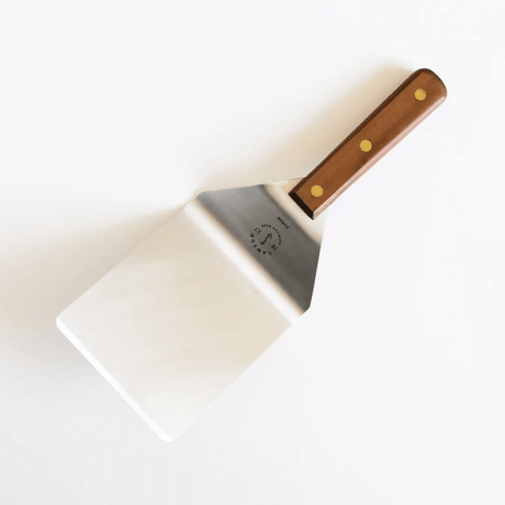 5" x 6" Hamburger Turner - Walnut Handle