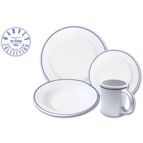 4pc Place Setting Blue Chain
