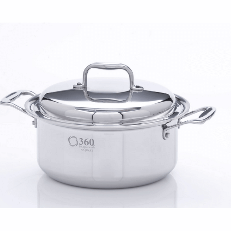 Stainless Steel 4 Quart Stockpot with Cover