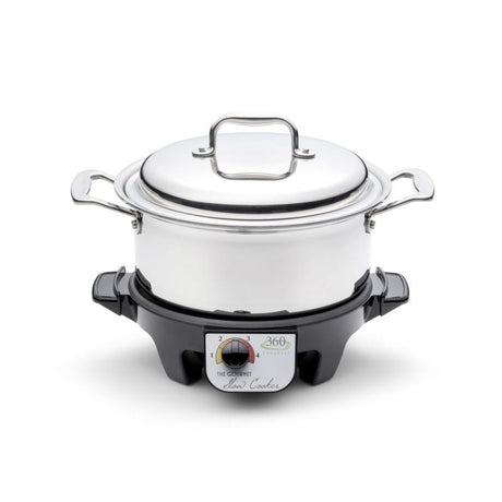 Stainless Steel 4 Quart Stockpot Slow Cooker Set