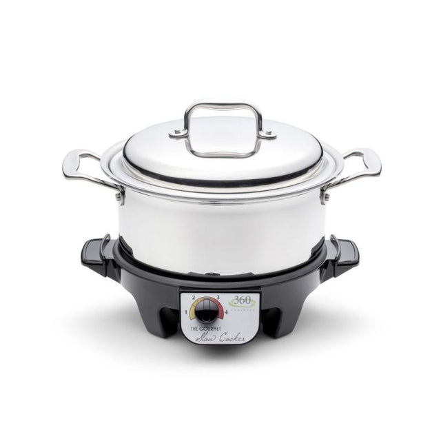 Stainless Steel 4 Quart Stockpot Slow Cooker Set