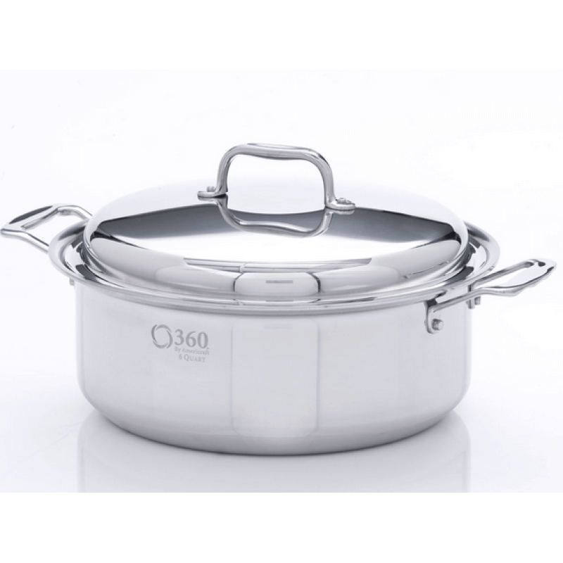 Stainless Steel 6 Quart Stockpot with Cover