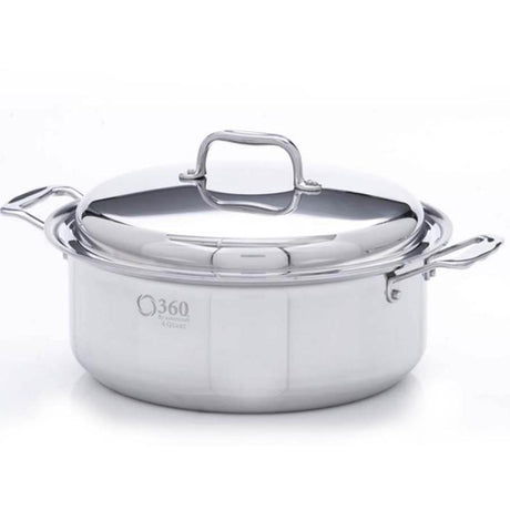 Stainless Steel 6 Quart Gourmet Stockpot with Cover with Slow Cooker