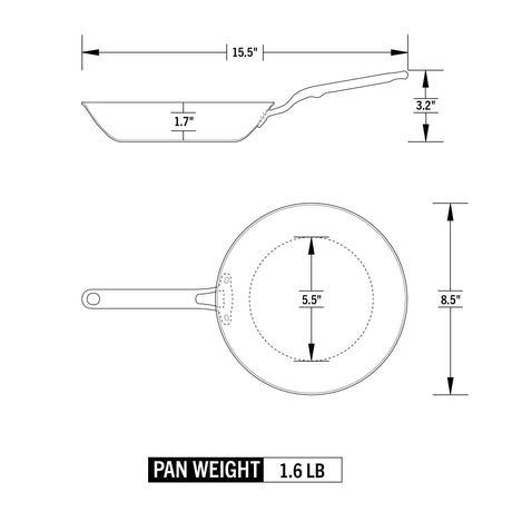 Eater x Heritage Steel 8.5" Fry Pan Cookware
