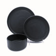 3 Piece Place Setting American Modern Matte Black