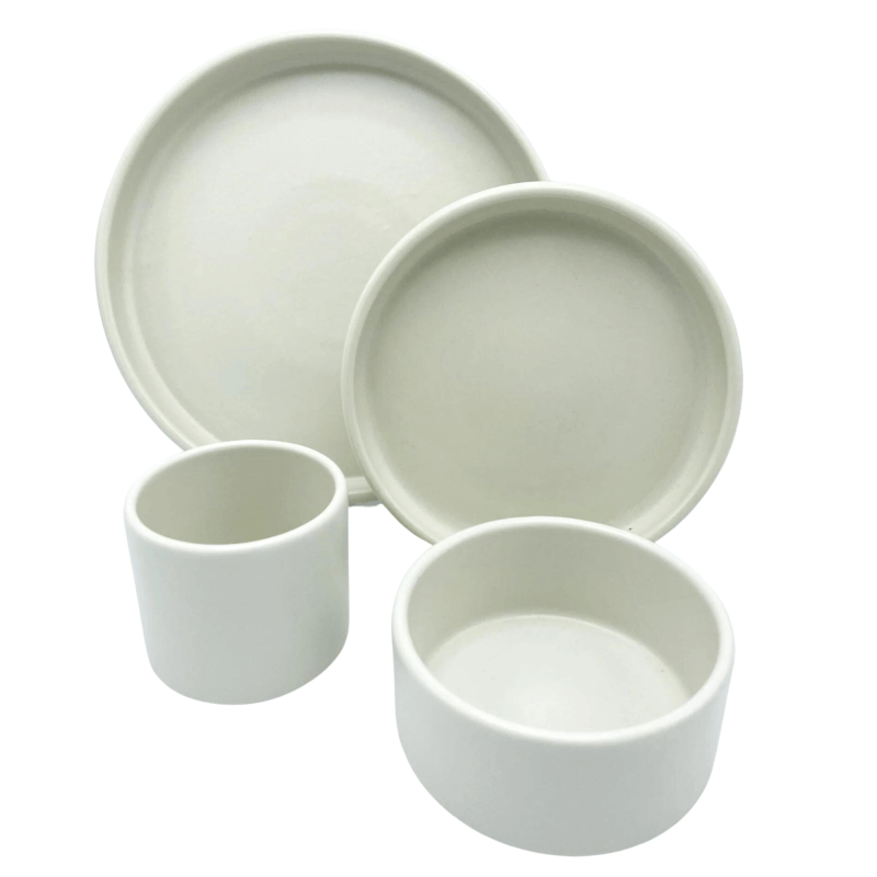 16 Piece Set in American Modern Matte White