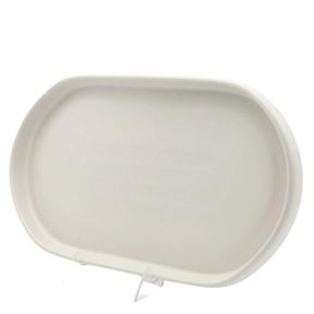 American Modern Racetrack Plate Matte White