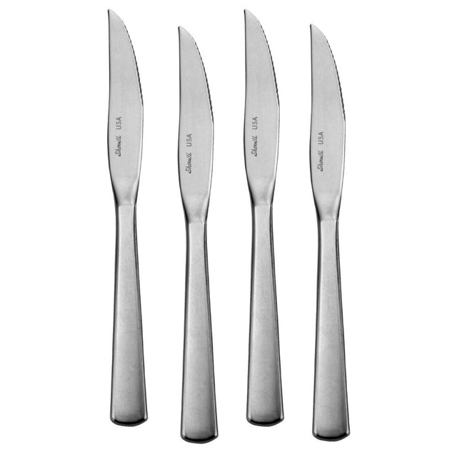 American Industrial Steak Knives on white background