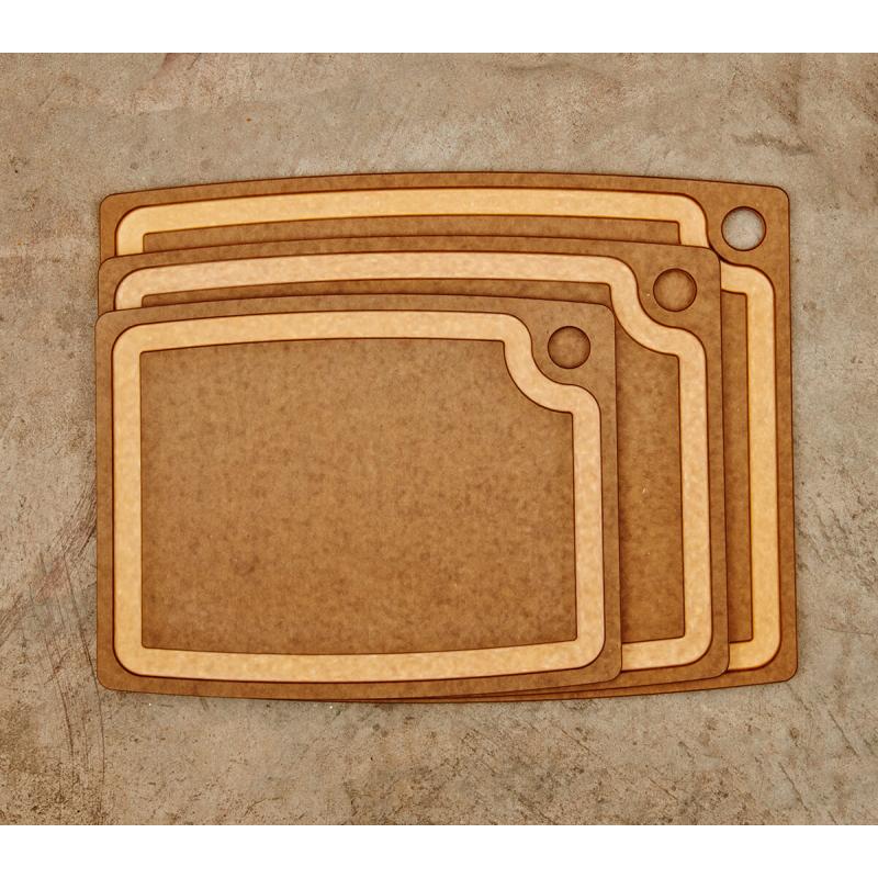 Gourmet Series 14.5" x 11.25" Cutting Board Nutmeg/Natural