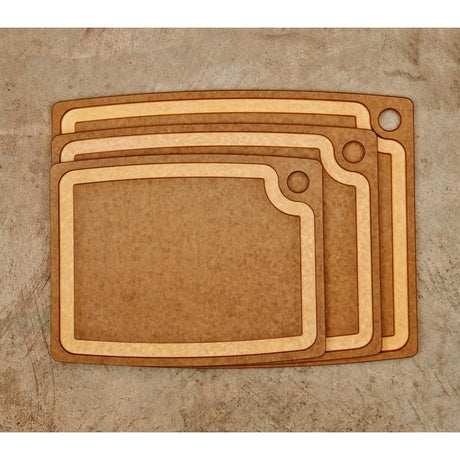 Gourmet Series 14.5" x 11.25" Cutting Board Nutmeg/Natural