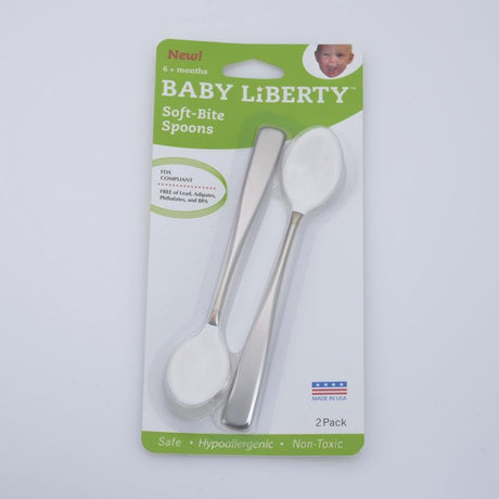 Baby Liberty Coated Feeder Spoon Two Pack