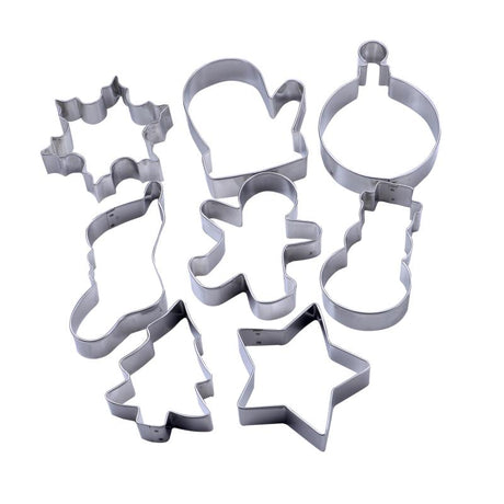 Christmas Cookie Cutters Set of 8
