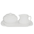 Sugar Creamer Set on Tray in American White