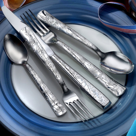 Five piece place setting of Celebrate American Liberty