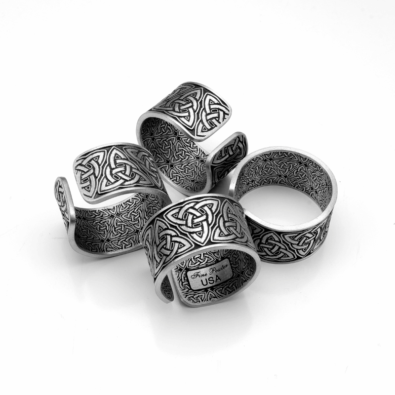 Celtic Napkin Rings on White