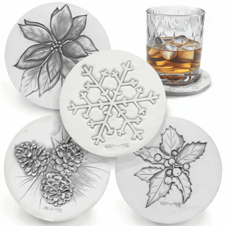 Holiday Drink Coasters Set of 4