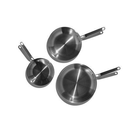 Eater x Heritage Steel 3 Piece Fry Pan Set Cookware