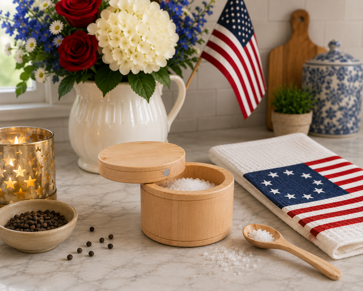 Hardwood Salt Cellar