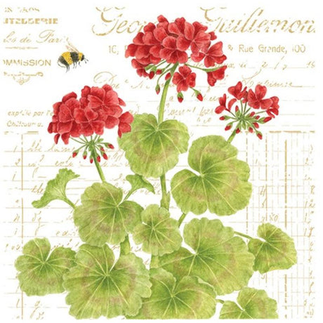 Geraniums Kitchen Towel