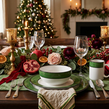 4pc Place Setting Green Spree