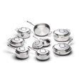 Liberty Tabletop Cookware Collection - 15-Piece Stainless Steel Cookware Set
