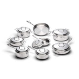 Liberty Tabletop Cookware Collection - 15-Piece Stainless Steel Cookware Set