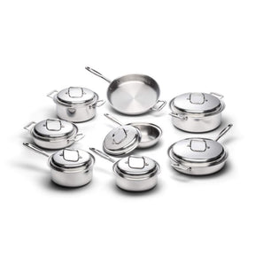Liberty Tabletop Cookware Collection - 15-Piece Stainless Steel Cookware Set