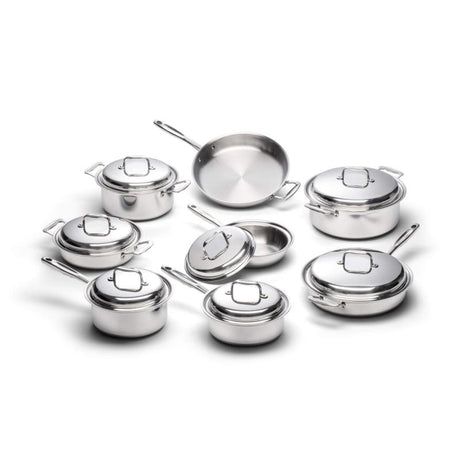 Liberty Tabletop Cookware Collection - 15-Piece Stainless Steel Cookware Set