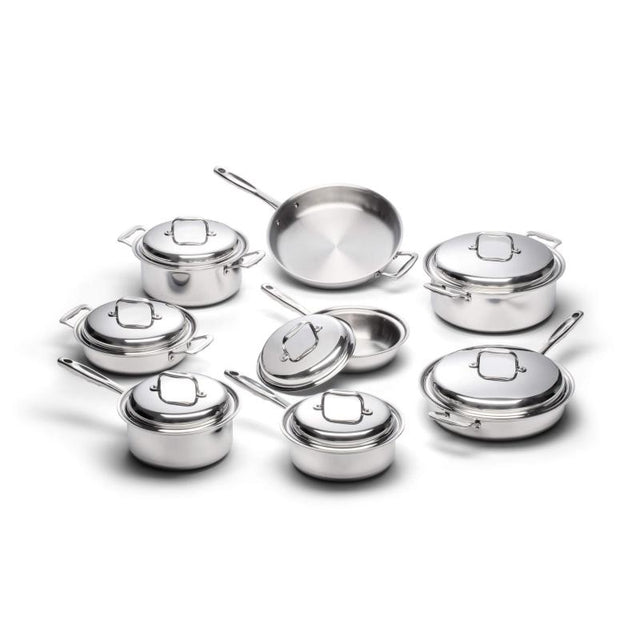 Liberty Tabletop Cookware Collection - 15-Piece Stainless Steel Cookware Set