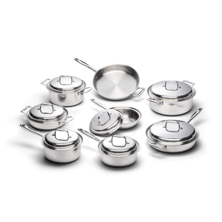 Liberty Tabletop Cookware Collection - 15-Piece Stainless Steel Cookware Set