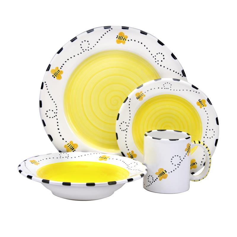 16 Piece Set Honey Bee