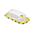 Butter Dish in Honey Bee