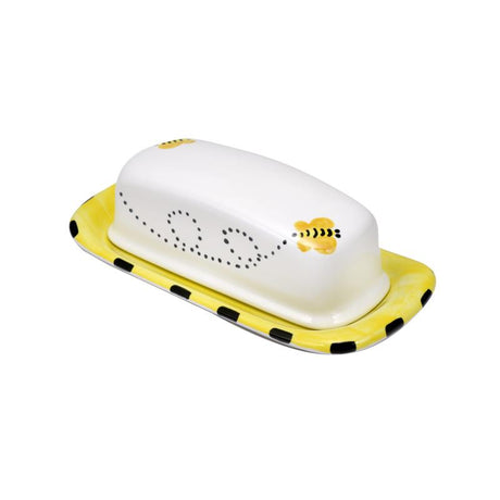 Butter Dish in Honey Bee