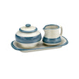 Sugar Creamer Set on Tray in Sand & Sky