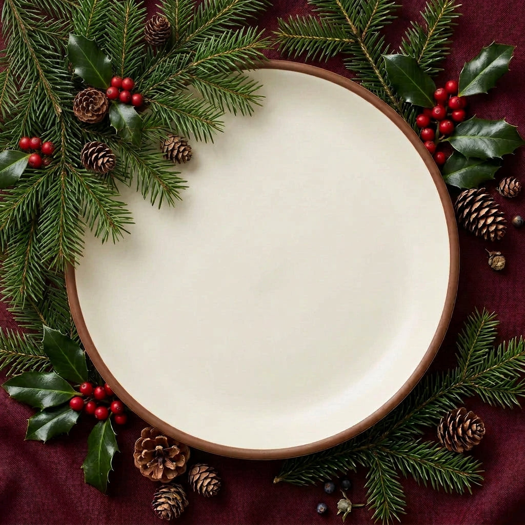 Couped Dinner Plate - Winter Collection