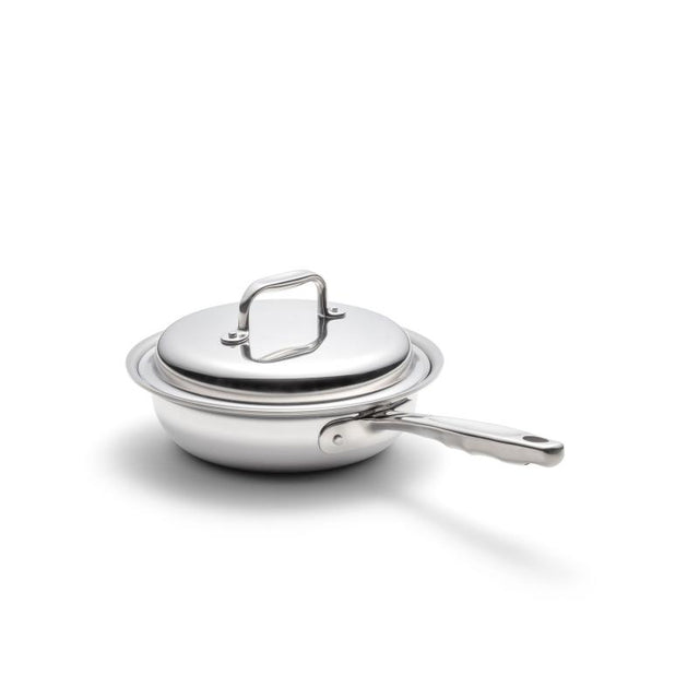 Stainless Steel 8" Covered Fry Pan